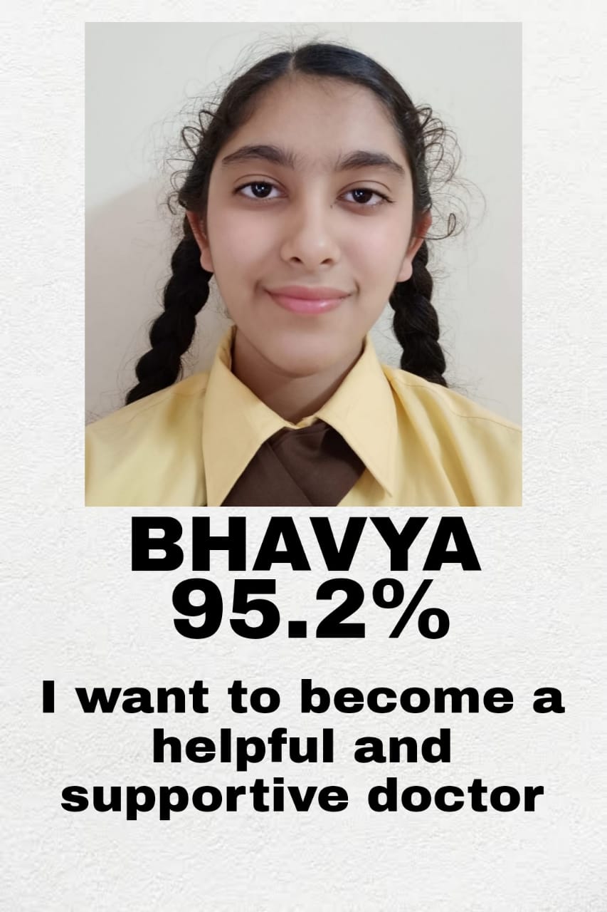 Bhavya, Class X, 2022 - 95.2%